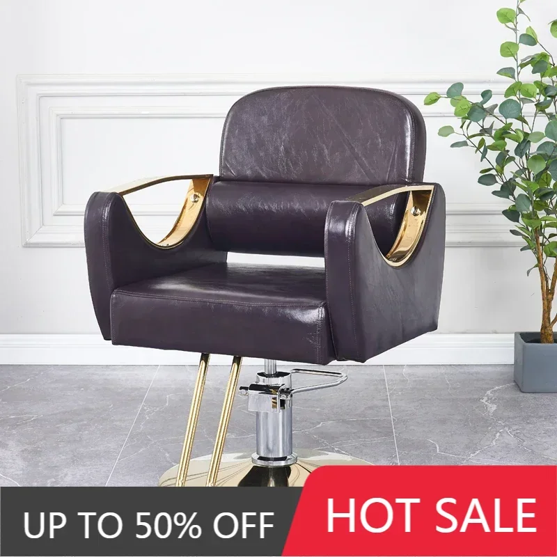 

Multifunctional Chair for Beauty Salon Chairs Professionals Professional Barber Promotion Styling Black Gold Heavy Duty Cosmetic