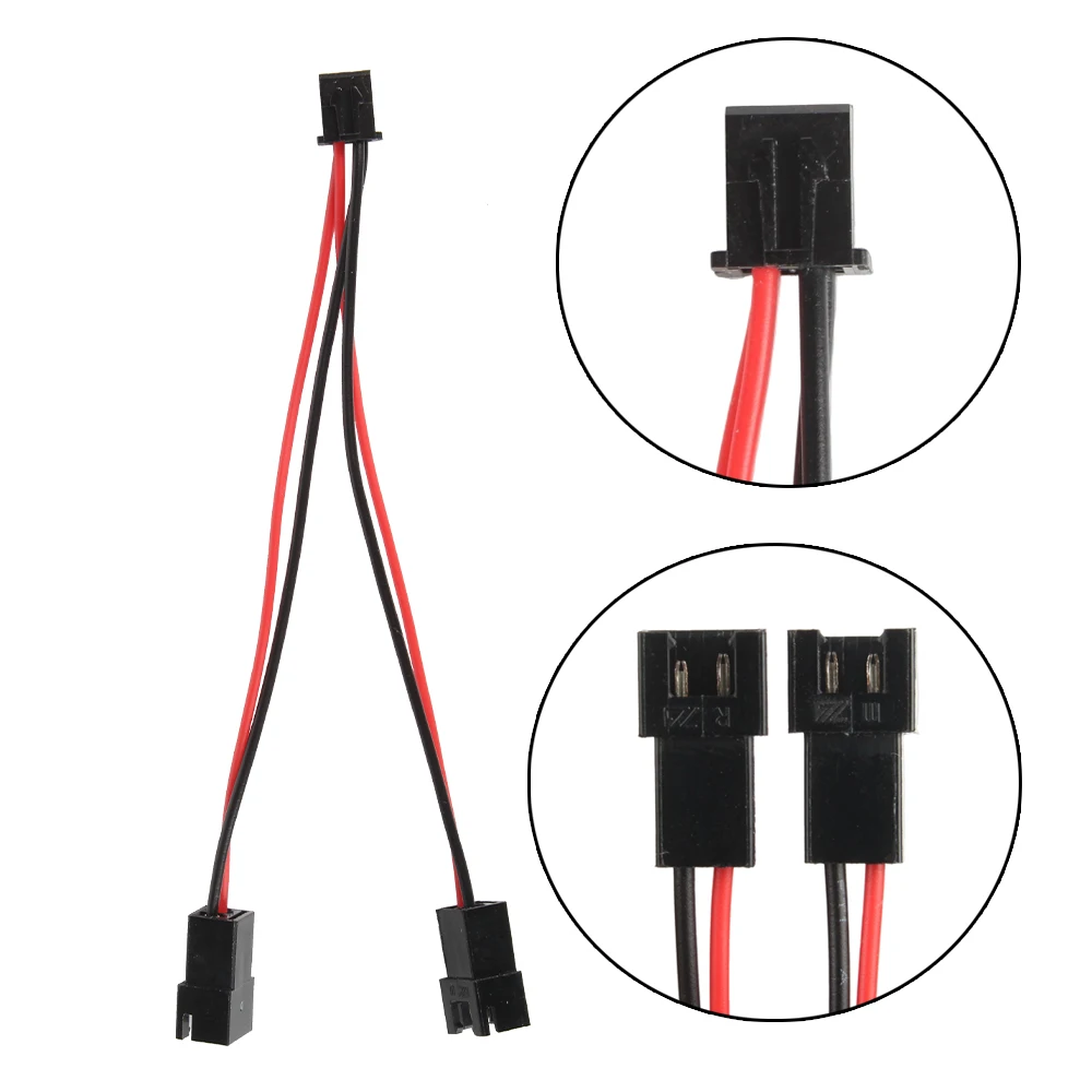 XCR3D 5/10pcs Hotend Fans Parallel Extension Cable Fan Adapter Line XH2.54 Female-Male 2PIN Dual Wire For DIY 3D Printer Parts