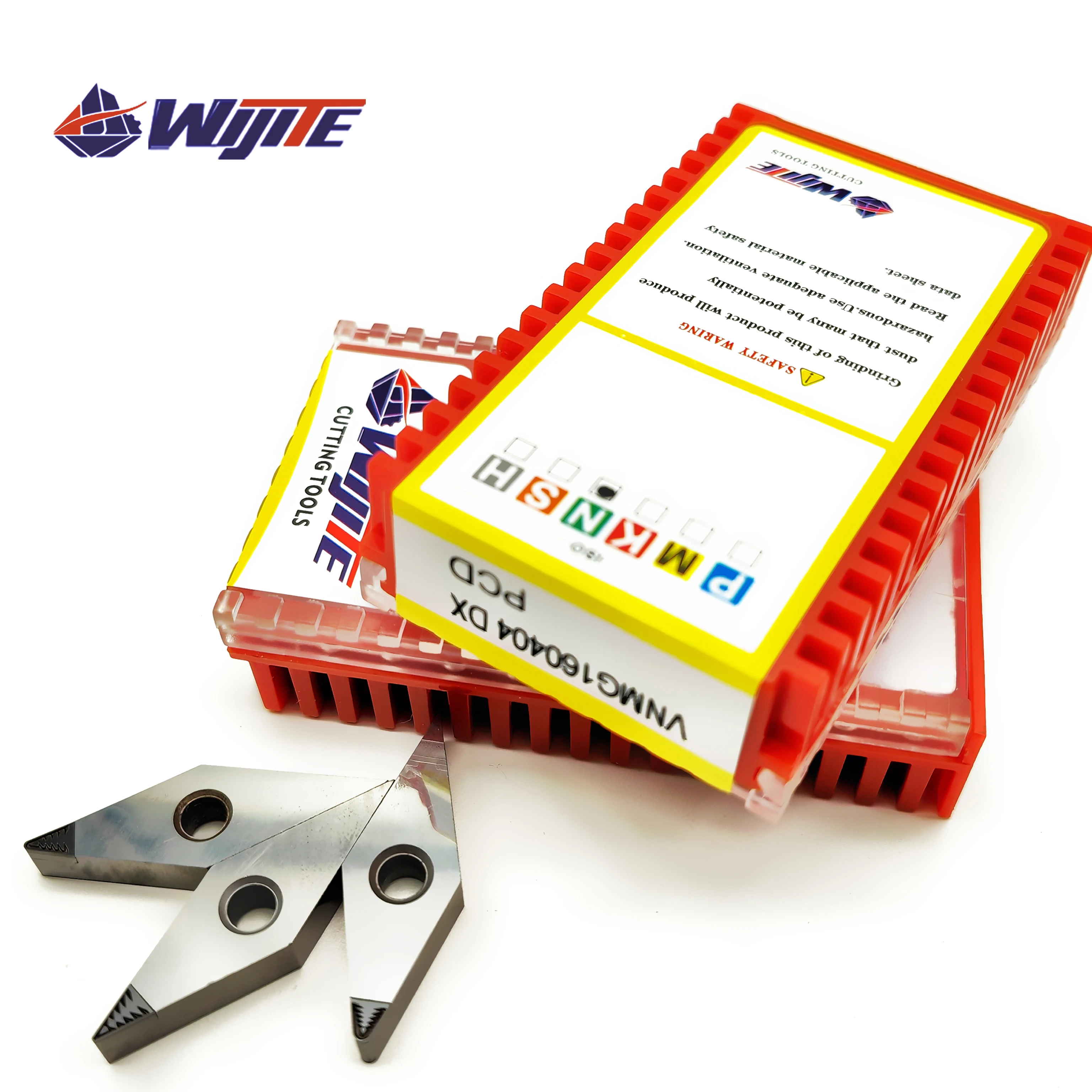 PCD VNMG160402 VNMG160404 VNMG160408 Chip Breaking Tool for Copper Aluminum Magnesium Fibre Glass Plastic VNMG