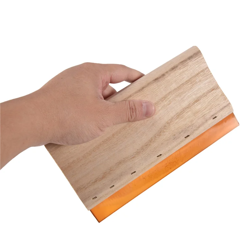 A19F-8 Inch Silk Screen Printing Press Squeegee Single 70 Durometer Ink Scraper Tools