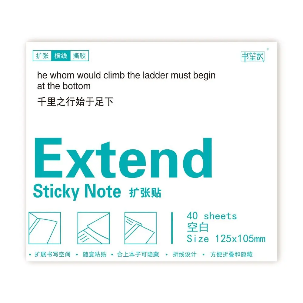 Picture 5: Multi-functional Lined/Blank/Grid Sticky Notes Clear See-Through No Blocking Text Extend Sticky Notes Self-Stick Notes Gift