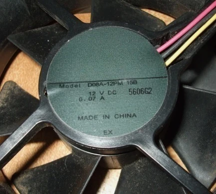 Brand New D08A-12PM 09A D08A-12TM 06A 12V 0.08A 8CM 80*80*25MM Silent Cooling Fan Fast Delivery
