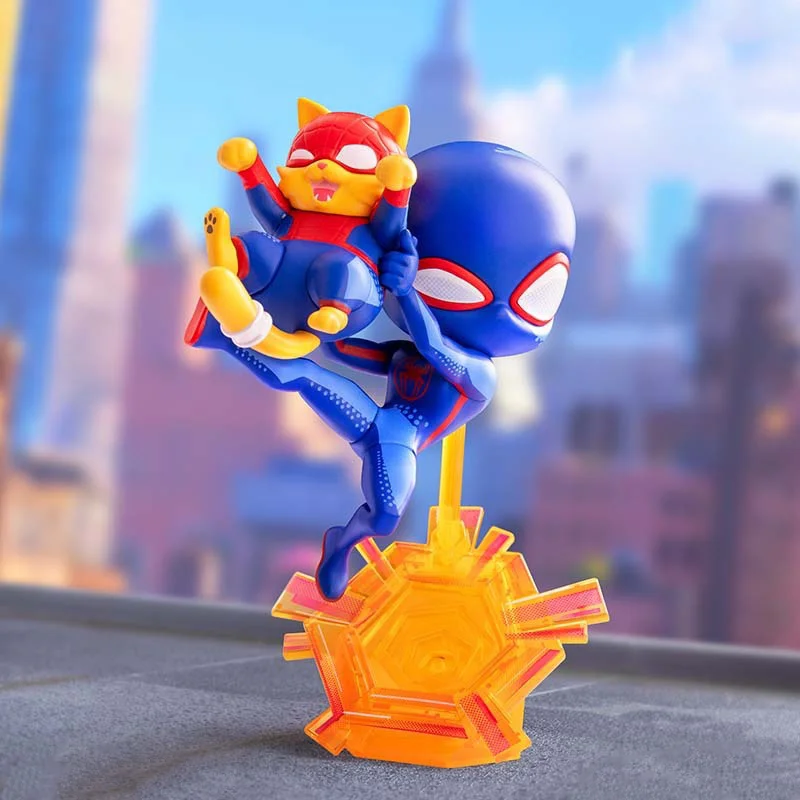 Marvel homem aranha através do verso-aranha caixa cega gwen jessica drew homem-aranha 2099 milhas g morales anime figura crianças brinquedo
