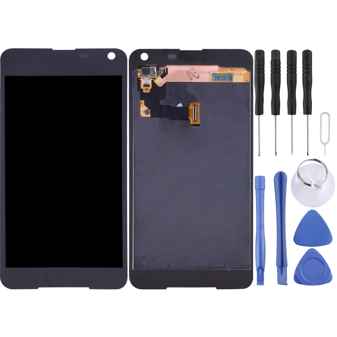 Tela LCD TFT para Microsoft Lumia 650 com conjunto completo de digitalizador (preto)