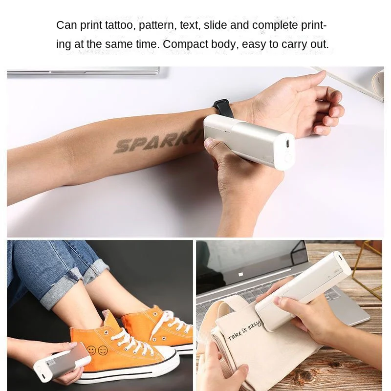 Mobile inkjet pen printer handheld mini marker for marking expiration date batch code printing tattoo