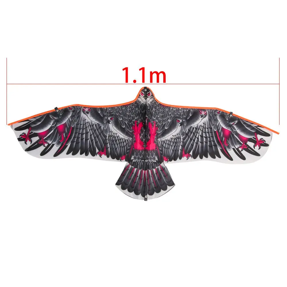 Cometa con diseño de águila plana para niños, cometa de 30 metros con línea de juguete de 1,1 m, ideal para viajes familiares, el mejor regalo