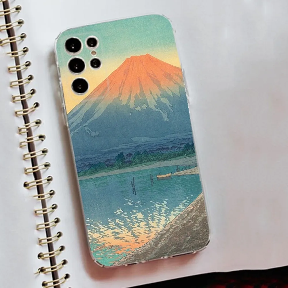 Japanese painter Hasui Kawase  Phone Case Silicone Case For Samsung S30,S23,S21,S22,S20 Ultra,S20 FE lite,S10,S9,S8 PIus Cover