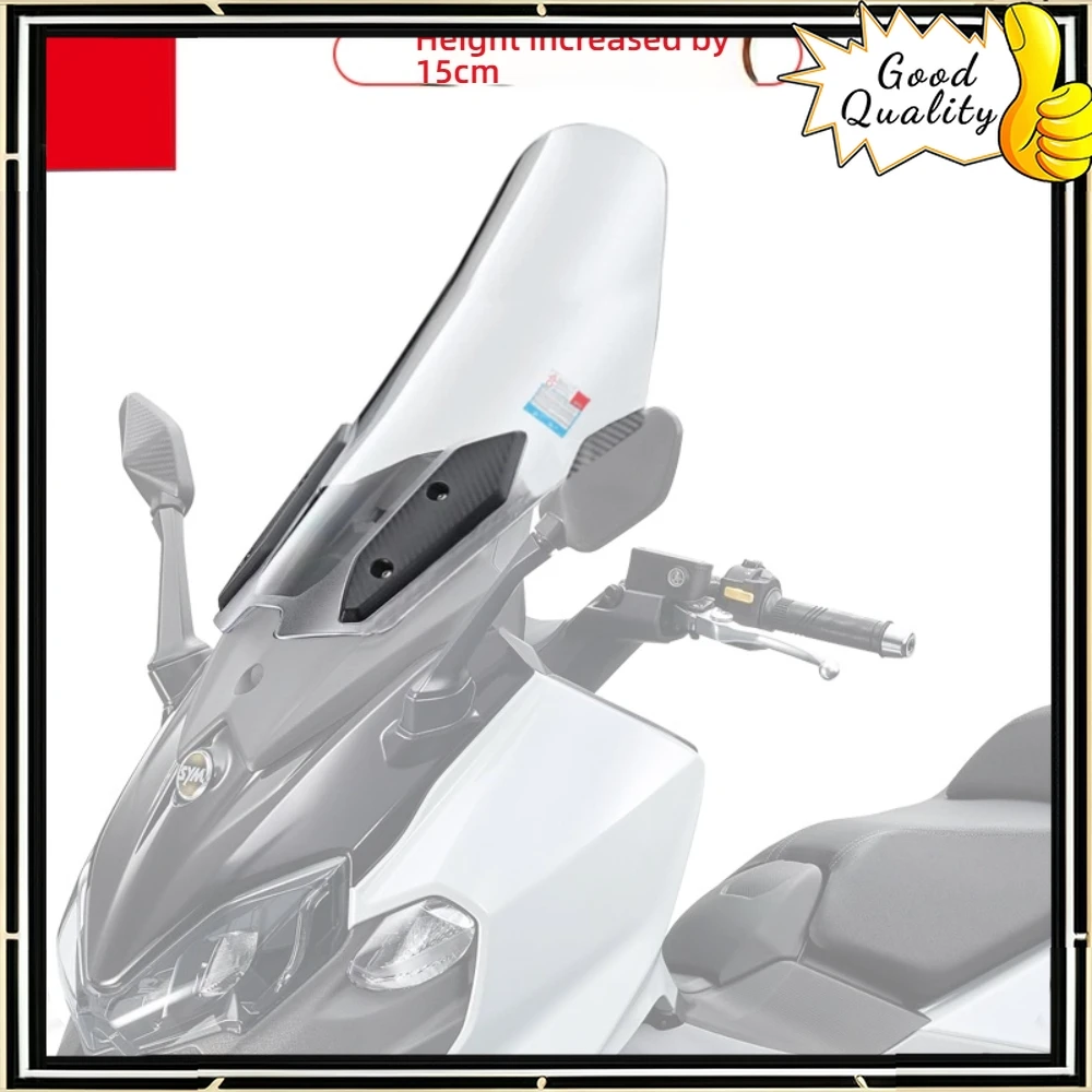 Good Quality For SYM TL500 modified windshield, front windshield chest protector, raised and widened windshield mirror MAXSYM