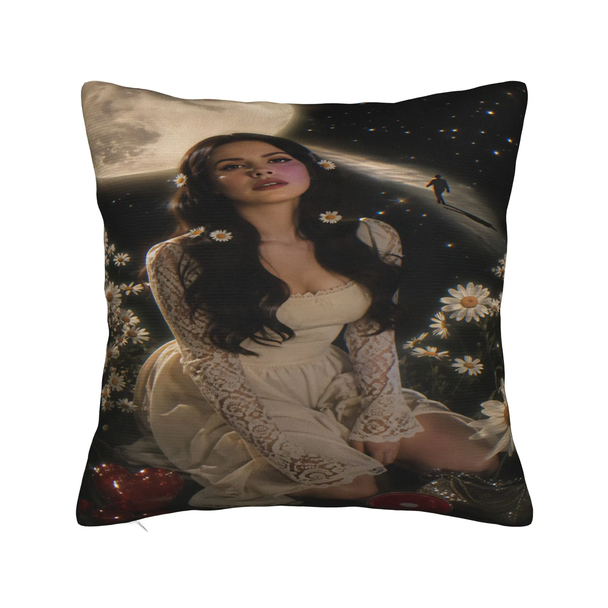 Lana Del Rey Singer Lizzy Grant  Pillow Case  Custom Pillow Cover For Sofa Bedroom Home Decor Kawaii Pillowcases