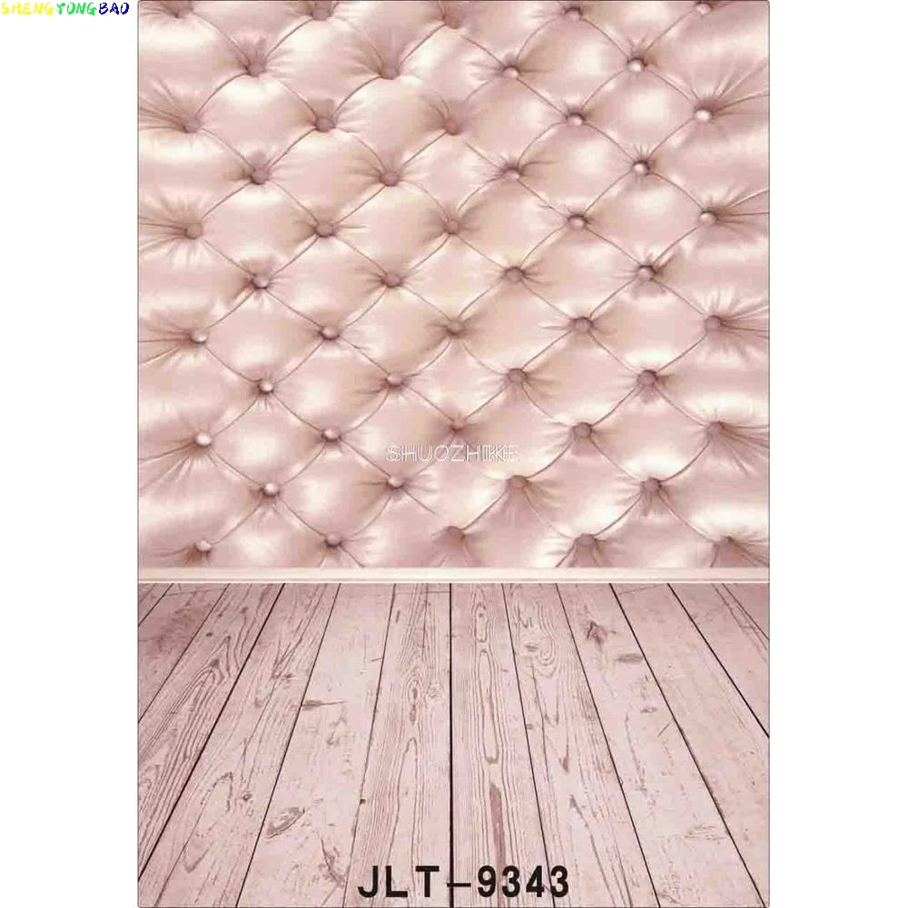 Thin Cloth Photography Backdrops Prop Wooden Planks Indoor and floor Floral Valentine day Studio Background  JL-27