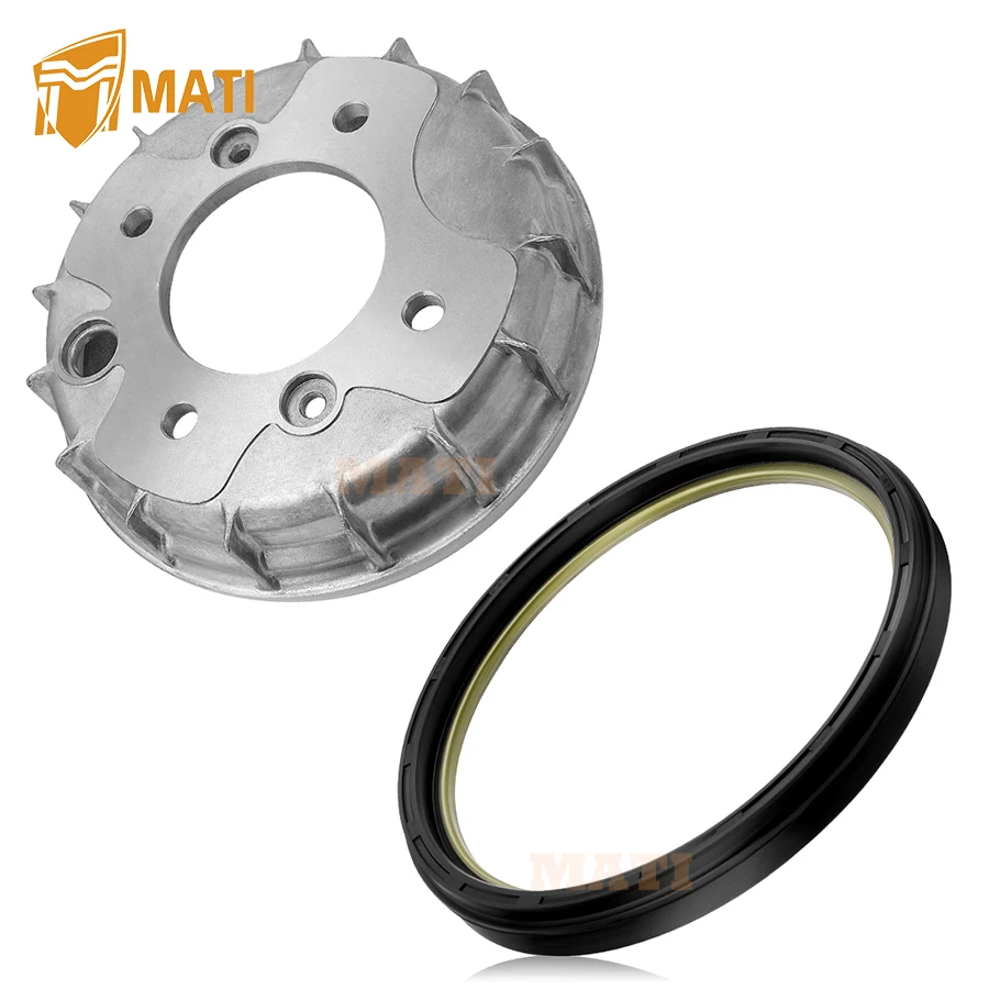 M MATI Front Brake Drum & Dust Seal for Honda Foreman 400 TRX400FW 1995-2001 FourTrax 300 4x4 TRX300FW 1988-2000 45710-HM5-930