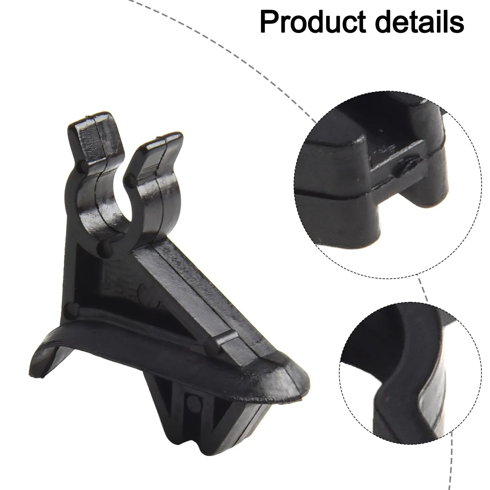 2pcs Auto Bonnet Stay Clip Durable Black Plastic Clips Replacement For Ford Transit CONNECT 2003 To 2013 1518081,8T1616828AA