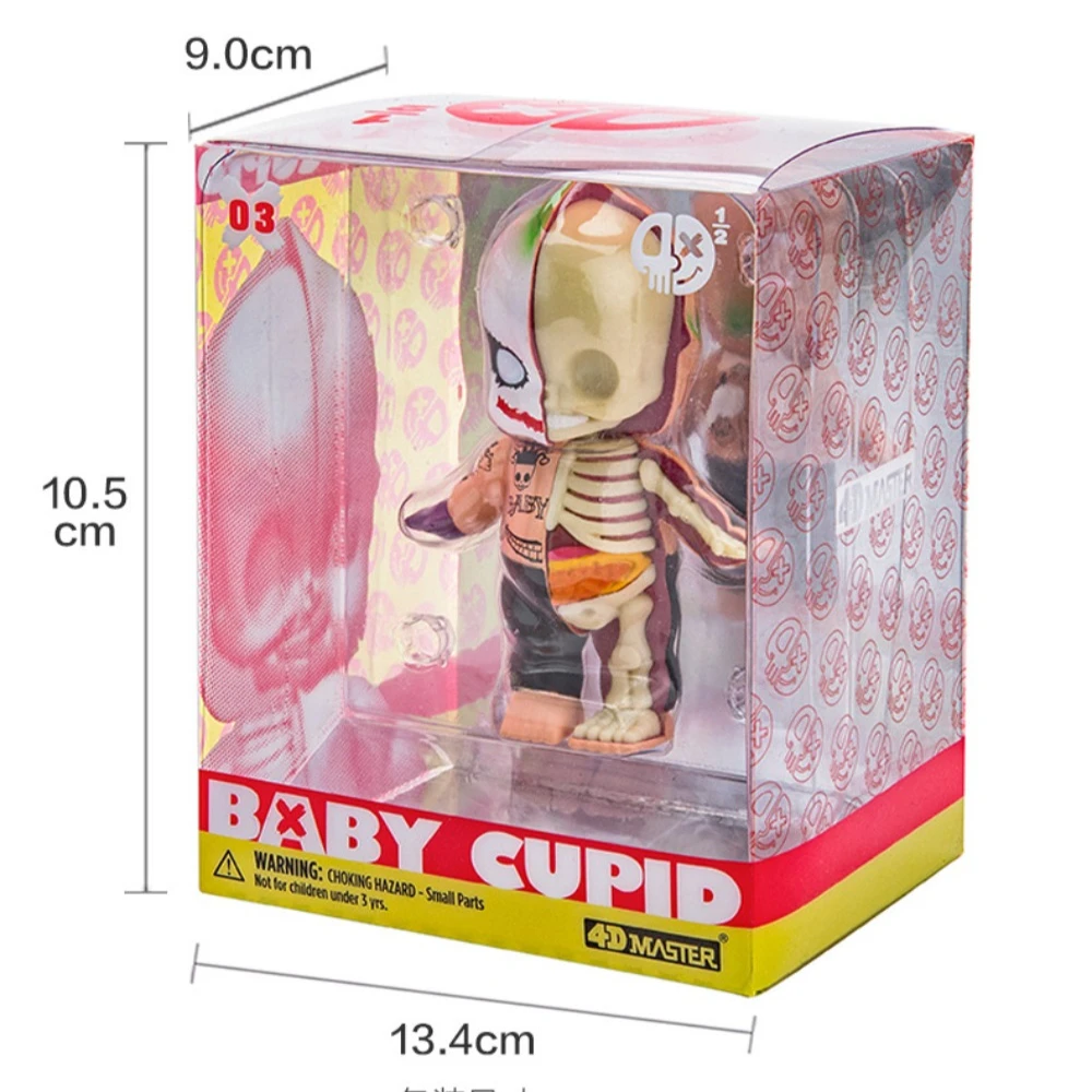 4D Master Cute Baby Cupid  Funny Joker BB Skeleton Anatomy Model Cartoon PVC Anime Figurines Delicate Ornaments Kids Xmas Gifts