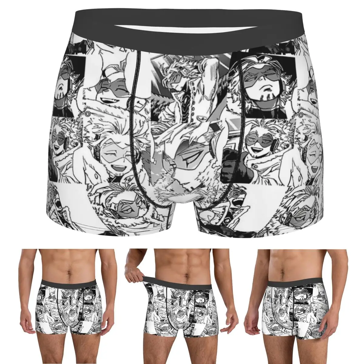 

Boxer Underpants Shorts BNHAMHA - Hawks Keigo Takami Panties Men Breathable Underwear for Homme Man Boyfriend Gift