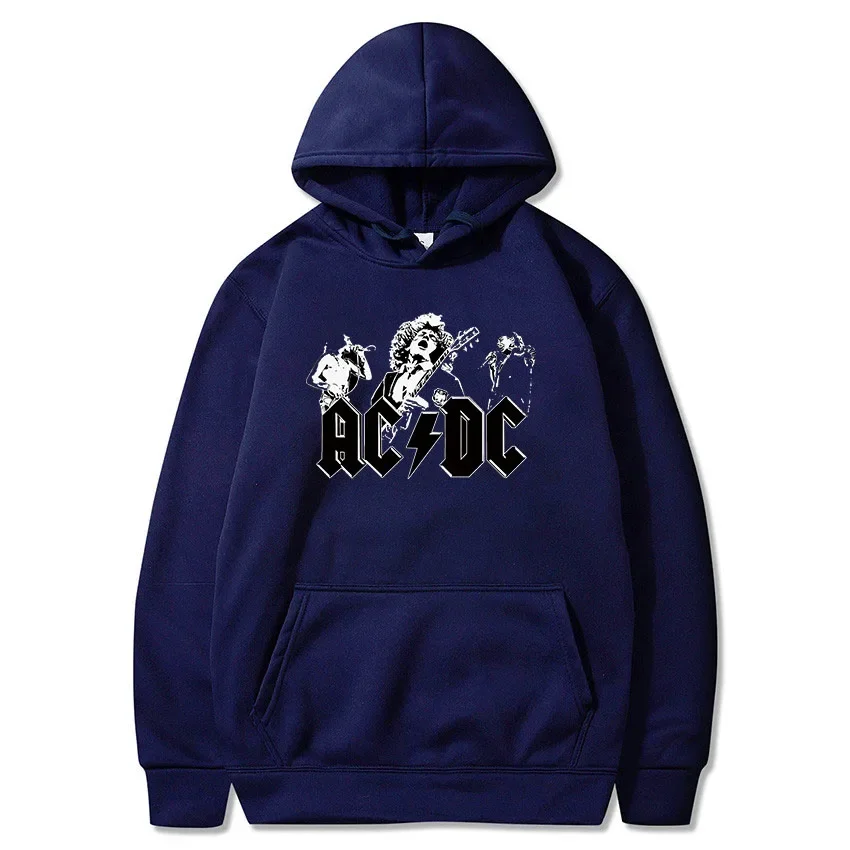 2025 AC DC Men Women Hoodie Sweatshirt Autumn/Winter Warm Hoodie Sweatshirt Sparkling Letter Print Sports Hoodie Set