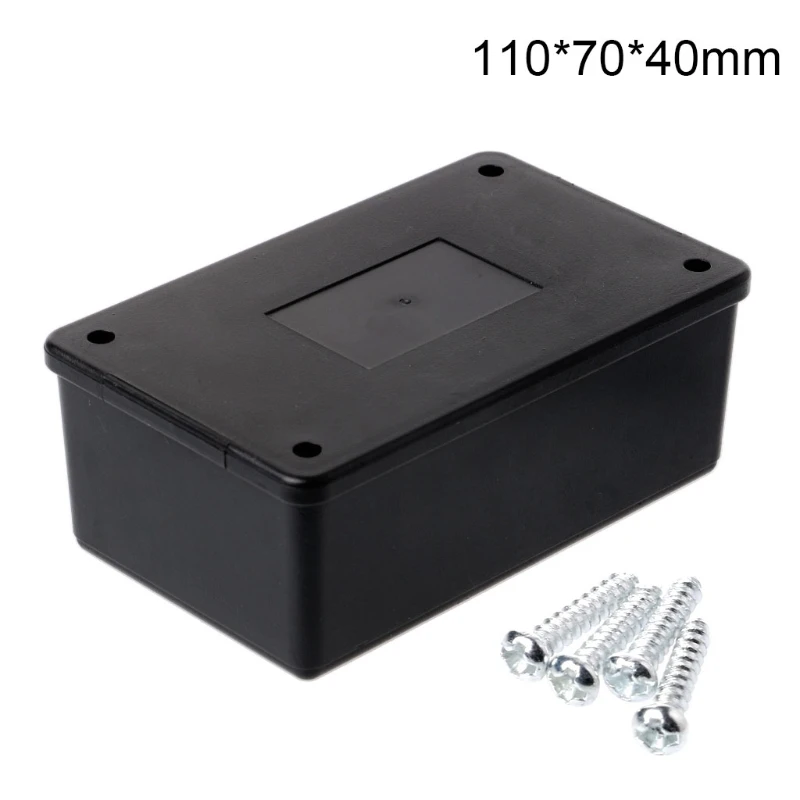 Black Plastic Instrument for Case Universal Plastic Electronic Project Box Small DIY Electronic Project for Case Power