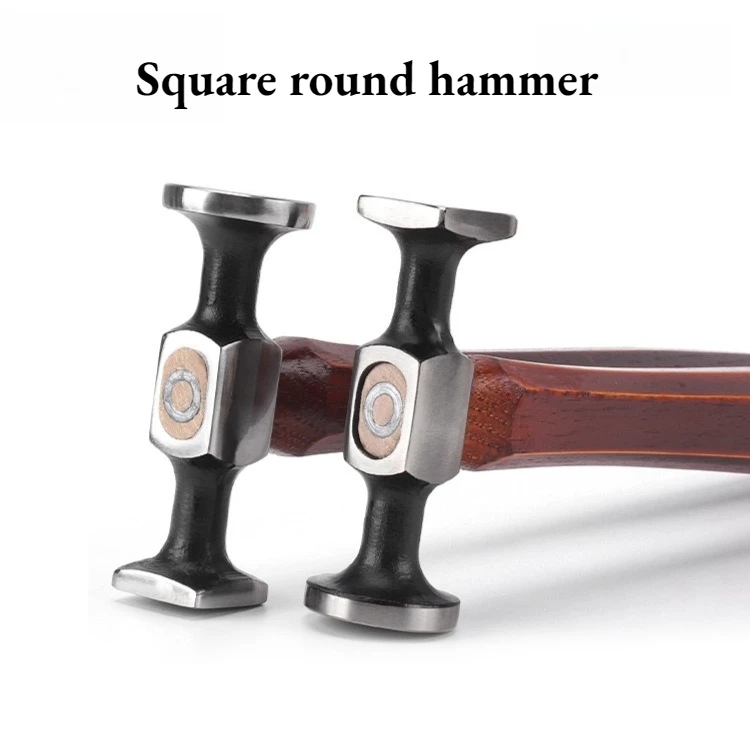 2026 Hand Leather Line Hammer Integrated Round Square Head For Vegetable Tanned Leather Sewing Flatten