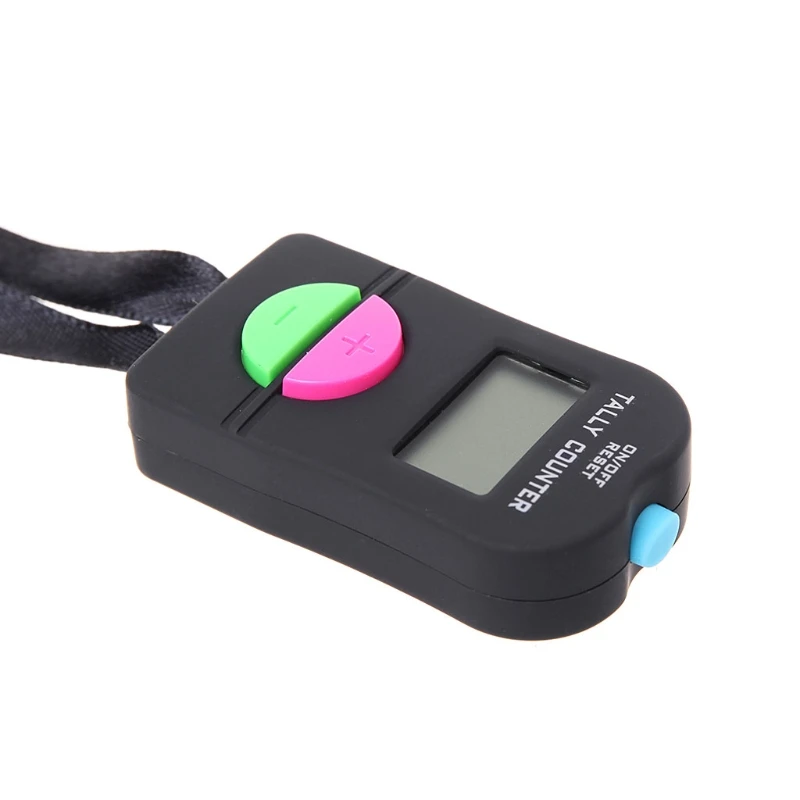 Digital Hand Tally Counter Electronic Manual Clicker Golf Gym Hand Held Counter