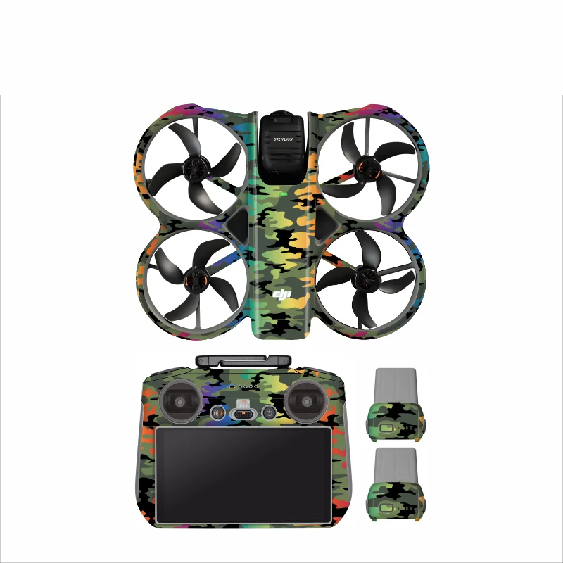 Naklejki PVC na drona DJI Avata 360, naklejki na baterię i pilot RC2, folia ochronna na AVATA360, akcesoria chroniące przed zarysowaniami. — zdjęcie produktu 5