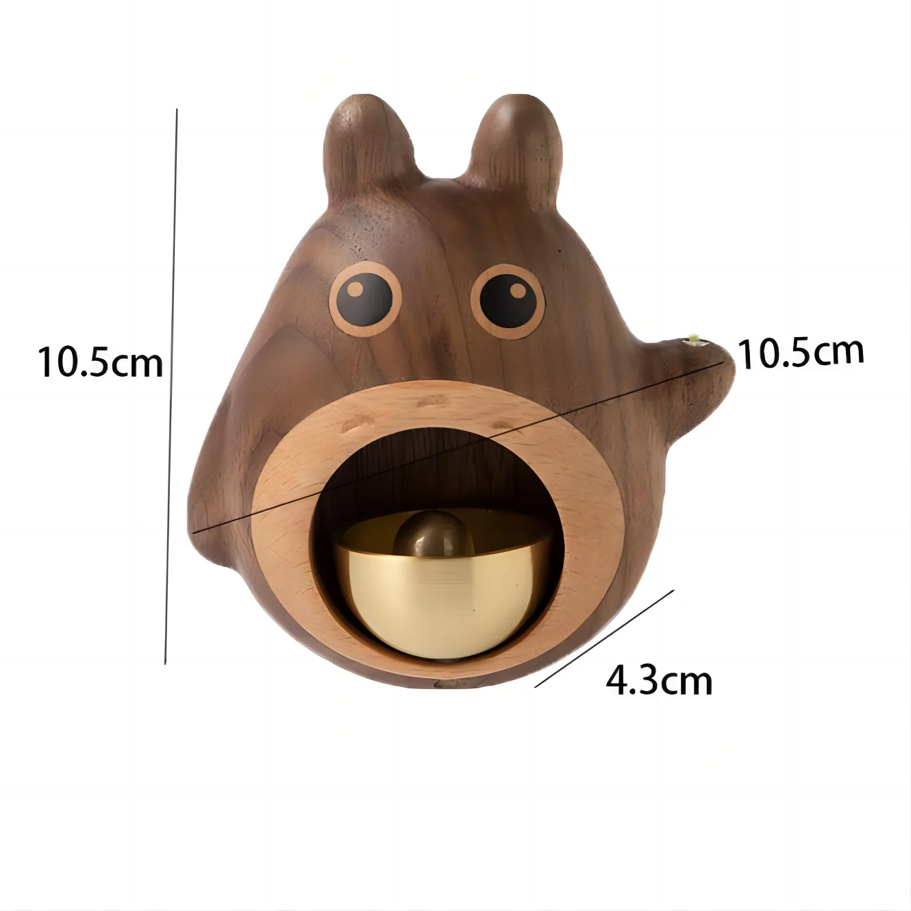 1pc Suction Chinchilla Wind Chimes Copper Bells, Door Entry Reminder Bell, Entry Doorbell, Pendant Opening Housewarming Gift