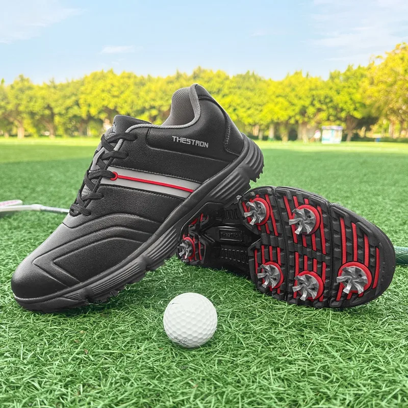 Spikes Golf Shoes Men Professional Golf Sneakers Outdoor Walking Footwears Male Gym Shoes