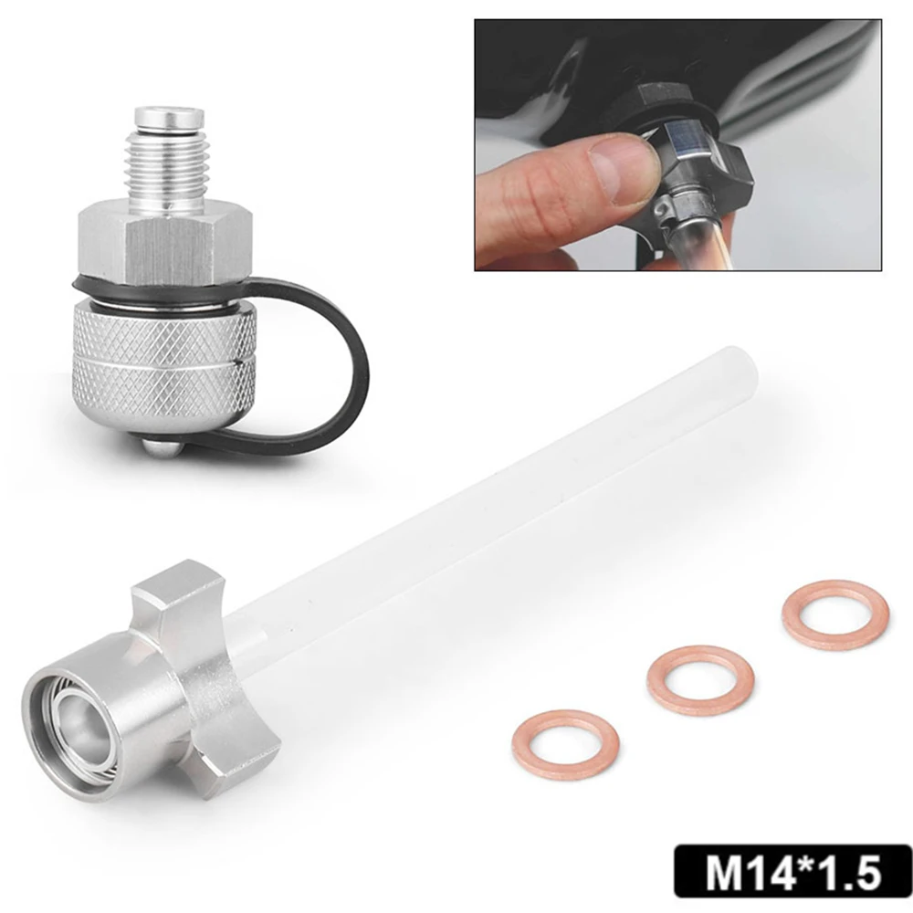 

Quick Twist Oil Drain Valve kit/the Fastest to Change Oil at Home – No Tools for M14-1.50 - Stainless Drain Hose Attachment