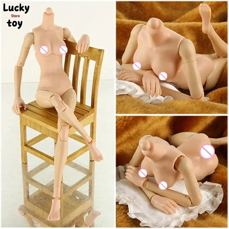 

Technic Toys масштаб 1/6, женская средняя грудь, гибкая бледная/сифан/желтая кожа, модель тела, 12 дюймов, экшн-фигурка, кукла, сделай сам