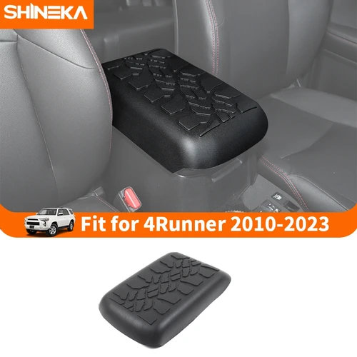 SHINEKA-cubierta de reposabrazos para consola central de coche, accesorios interiores para 4Runner 2010 2011 2012 2013 2014 2015 2016 2017-2023
