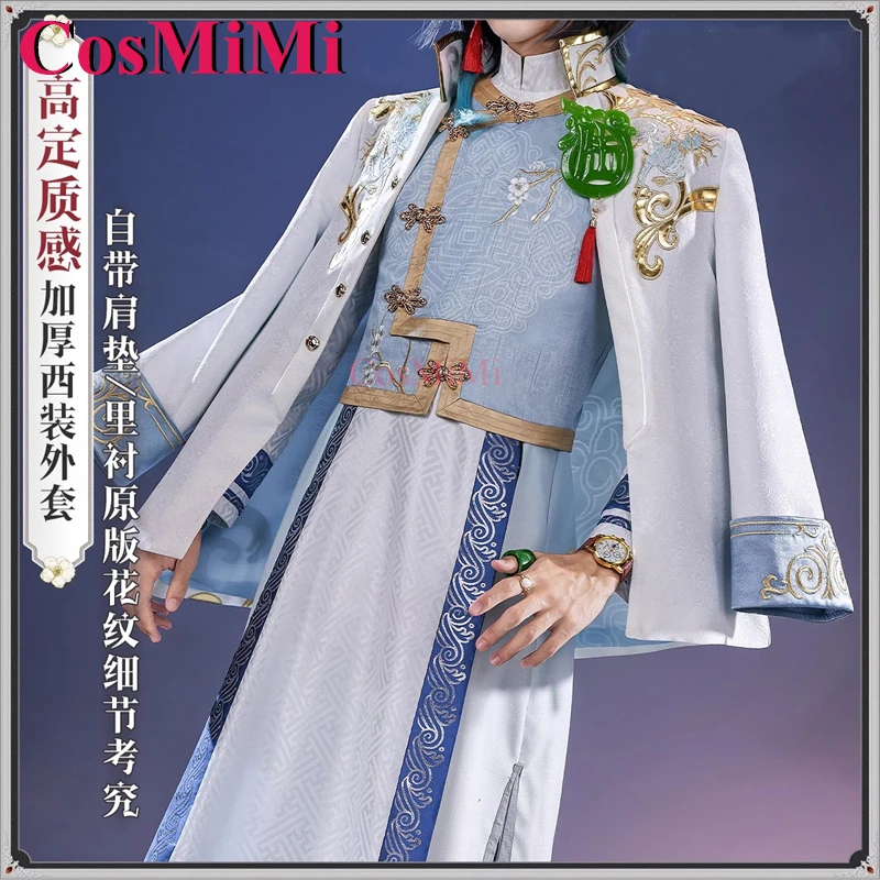 CosMiMi Game Identity V White Guard Cosplay Costume Under The Truth Handsome Fashion Uniforms Carnival Party Role Play Clothing