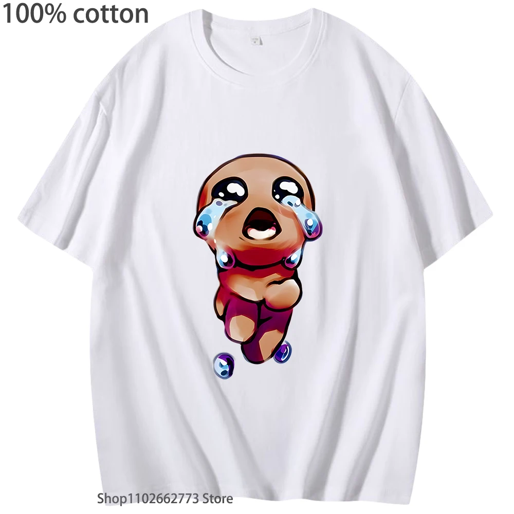 Tboi Graphic T Shirt The Binding of Isaac T-Shirts Hot Game Tees Women Aesthetic Clothes Cartoon Kawaii/Cute Tshirt 100% Cotton