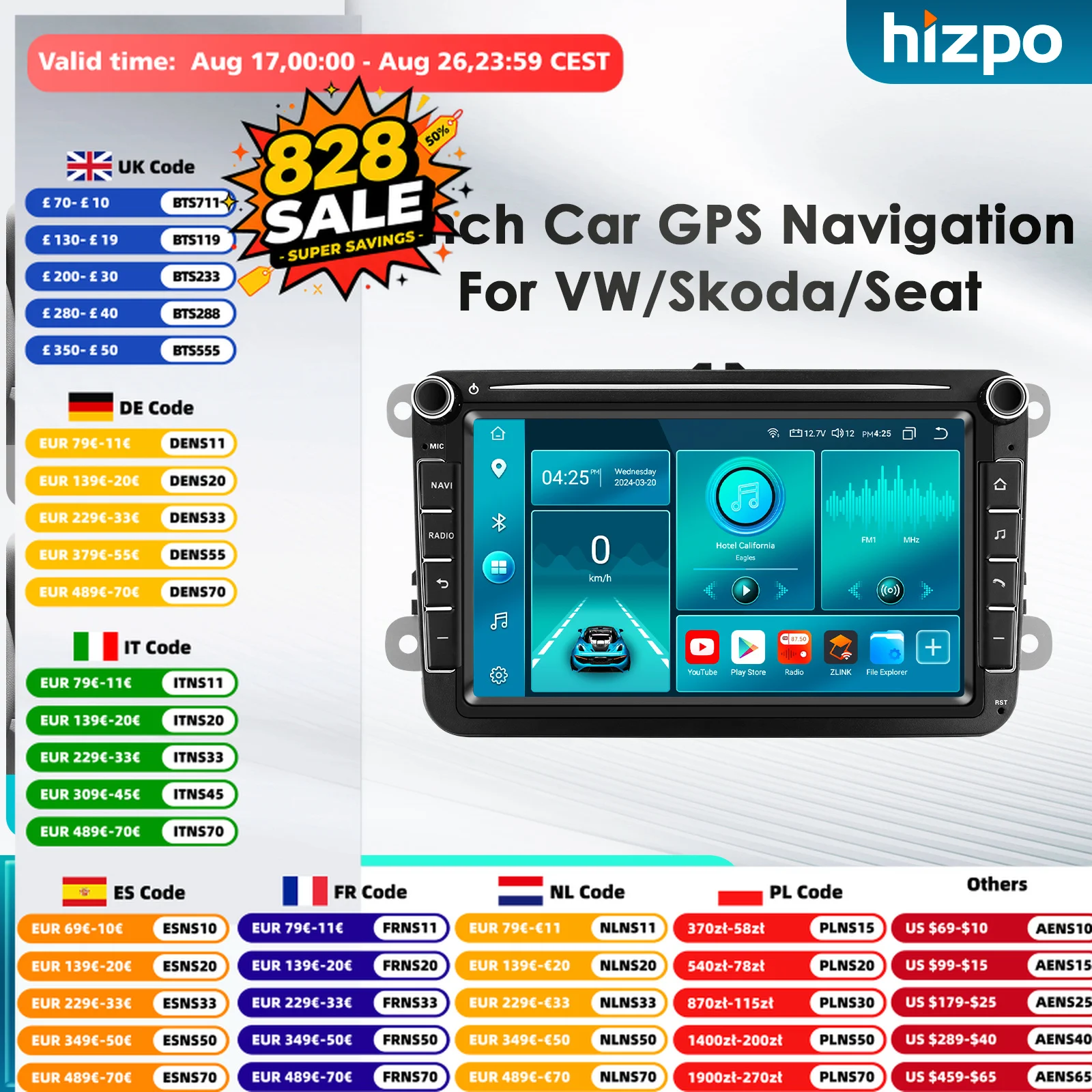 8'' Bildschirm 2din Android Auto Radio Multimedia Video Player für Volkswagen Skoda VW Tiguan Touran Caddy Jetta Polo Passat Sitz GPS
