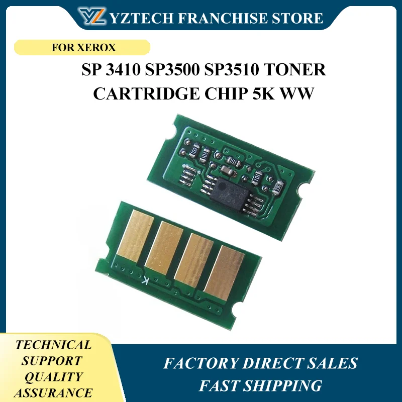 

50 шт. чип SP3400 406465 308572 Для Ricoh Aficio SP 3410 SP3500 SP3510 чип картриджа с тонером 5K WW