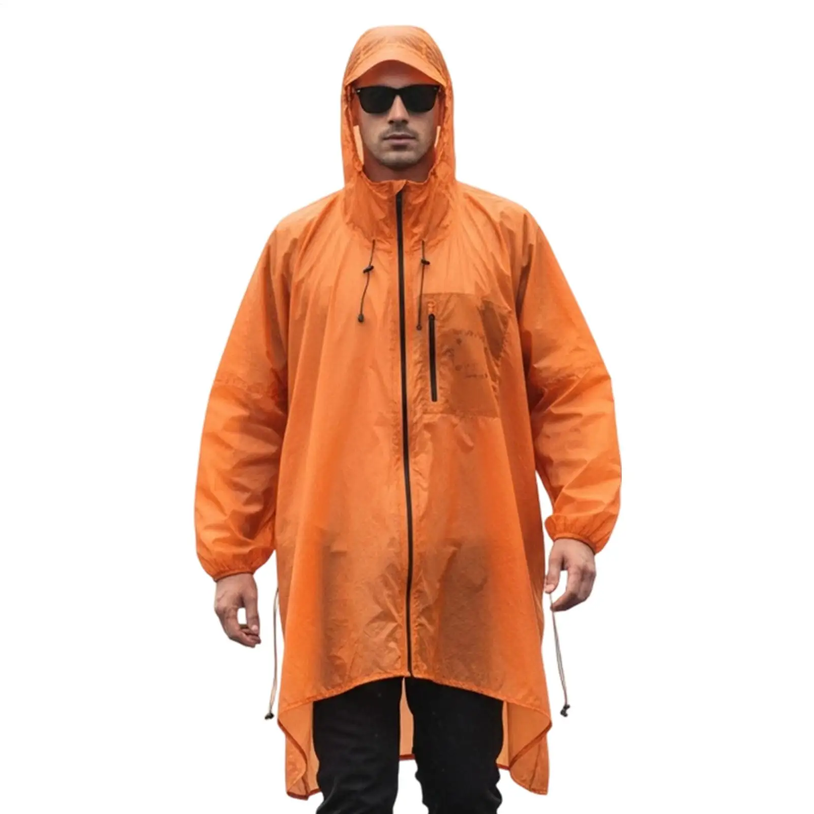 

Adult Rain Poncho Full Body Rain Poncho With Hood Portable Travel Raincoat For Outdoor Hiking Camping Travel Survival Running