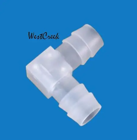 WESTCREEK 4mm 6mm 8mm tube L shape Plastic elbow joint hose angle fitting flexible pipe 90 degree barb fitting elbow connector