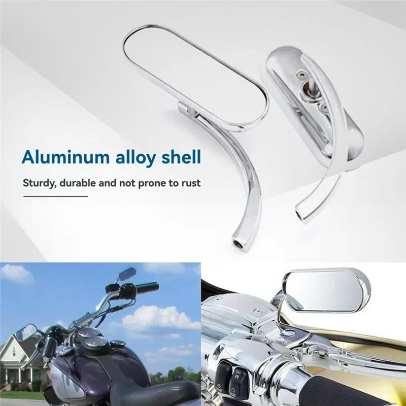 Hot Selling-Universal Motorcycle M10 Rearview Mirror Classic Retro For Sportster Softail Electra Glide Touring,Universal