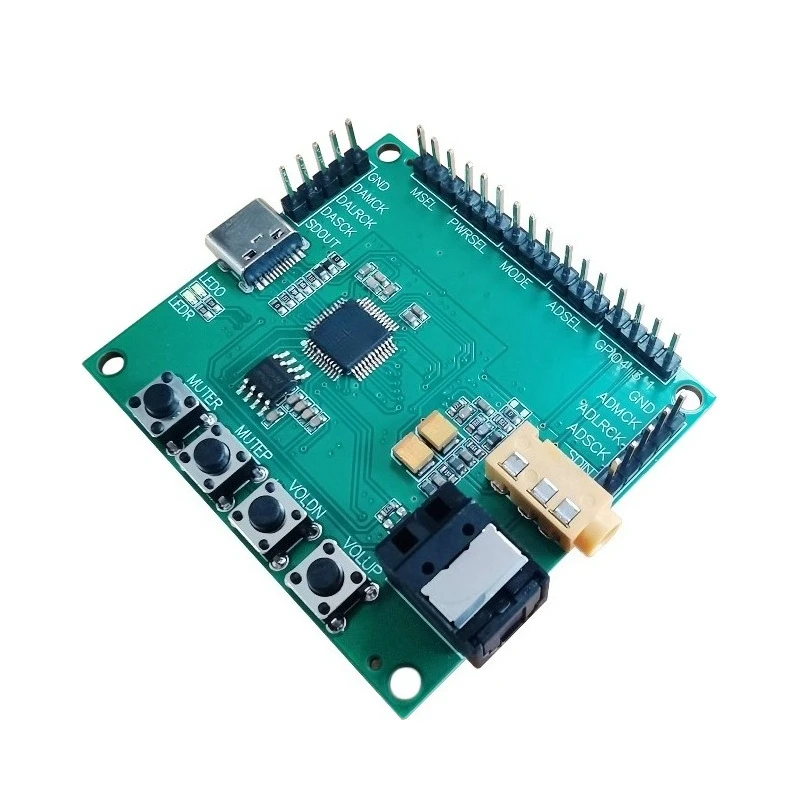 Suitable for CM108B sound card development demonstration board USB typec to I2S fiber SPDIF digital audio module
