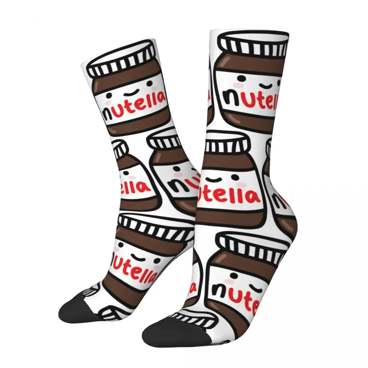 

Women's Cute Nutella Socks Cotton Fashion Kawaii Bottle Socks Harajuku Merchandise Middle TubeSocks Amazing Gift