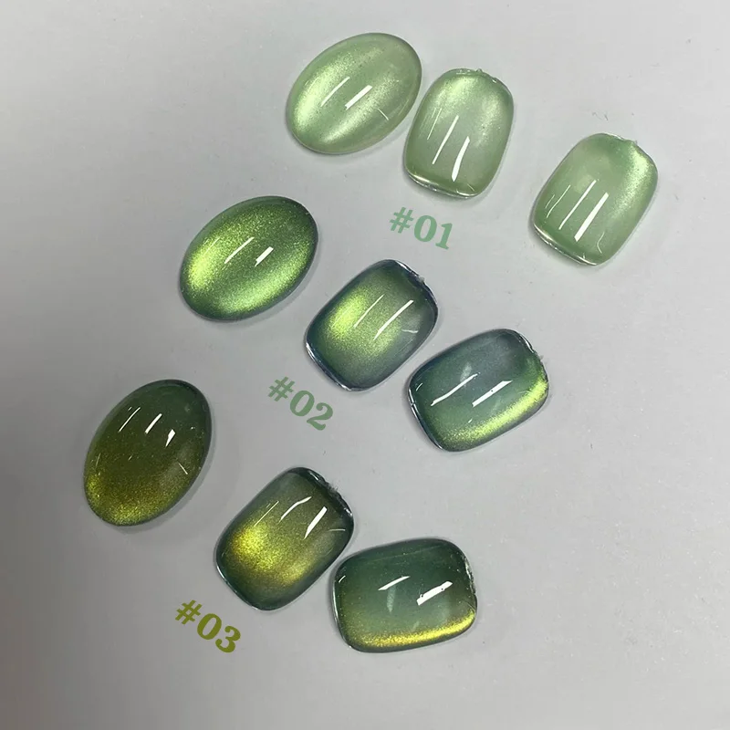 1pcs SHAKA Wizard Of Oz Green Cat's Eye Gel Nail Polish Ice Clear Fruit Green Everyday Whitening Versatile Nail Enhancement Art