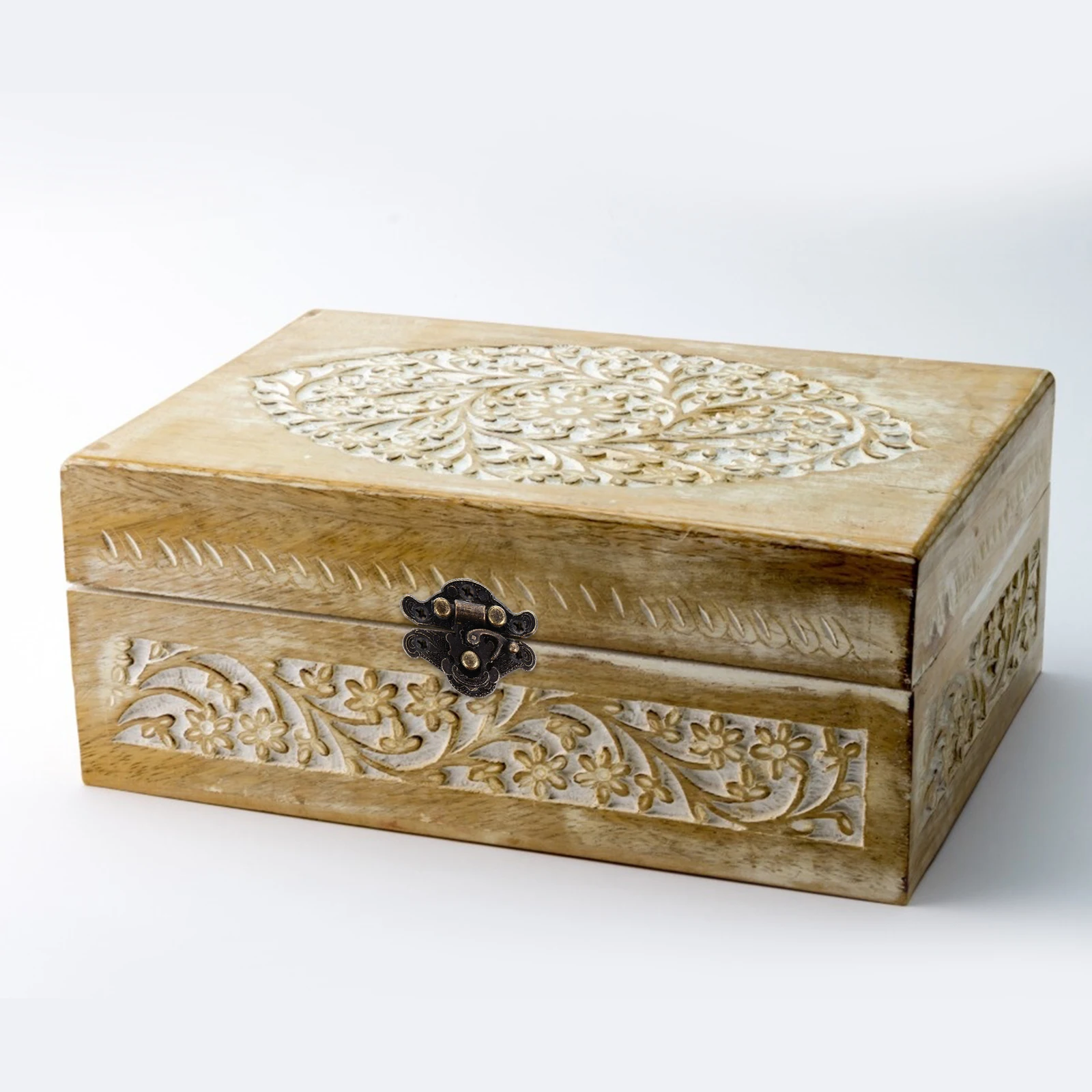 

20Pcs Design Buckle Vintage Style for Wooden Jewelry Toolbox Cabinet Box Decorative Latch Clasp Jewelry Box Clasp