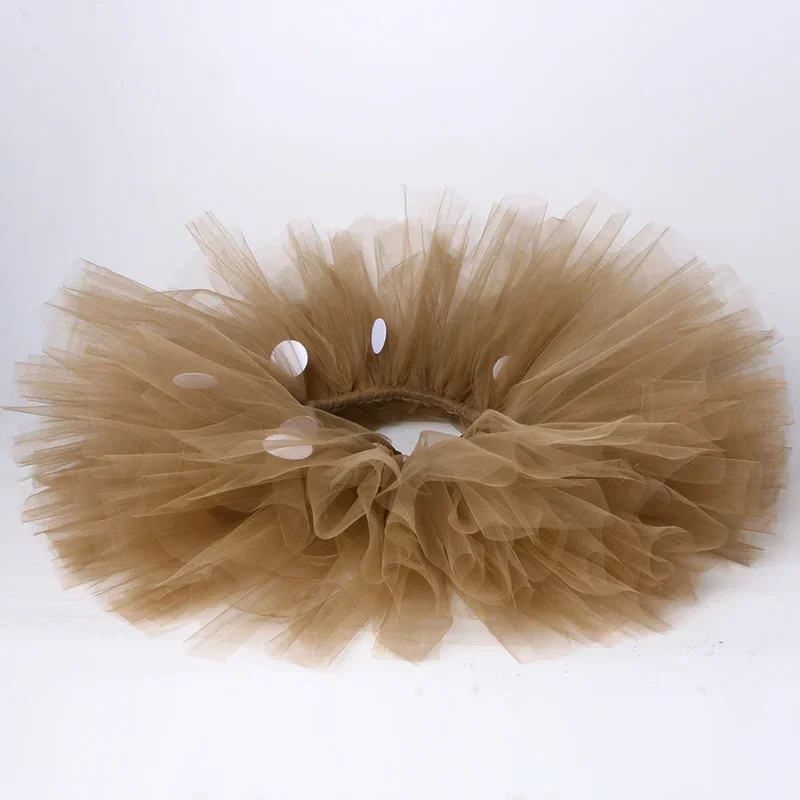 Brown Girls Deer Skirt Outfits Fluffy Baby Girl Party Dance Tutu Skirts For Kids Halloween Christmas Elk Reindeer Costu MN1