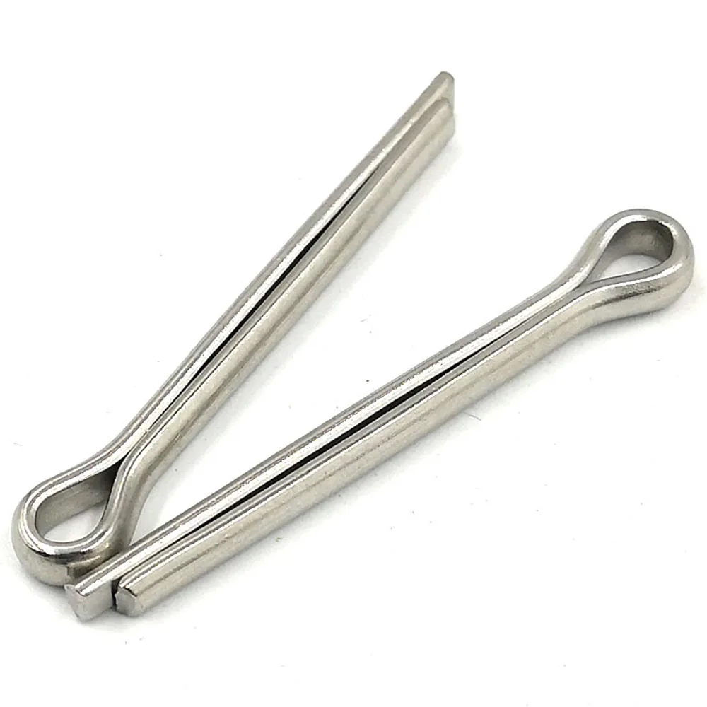 10-50Pcs/Bag  M1 M1.5 M1.6 M2 M2.5 M3 M3.2 M4 M5 High Quality Stainless Steel 304 Spring Split Cotter Pins GB91
