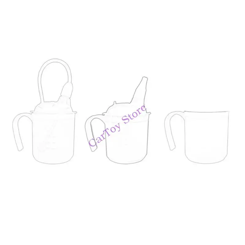 

634F Feeding Straw Cup No Spill Sippy Cup Convalescent Thermal Cup for Kids Patients