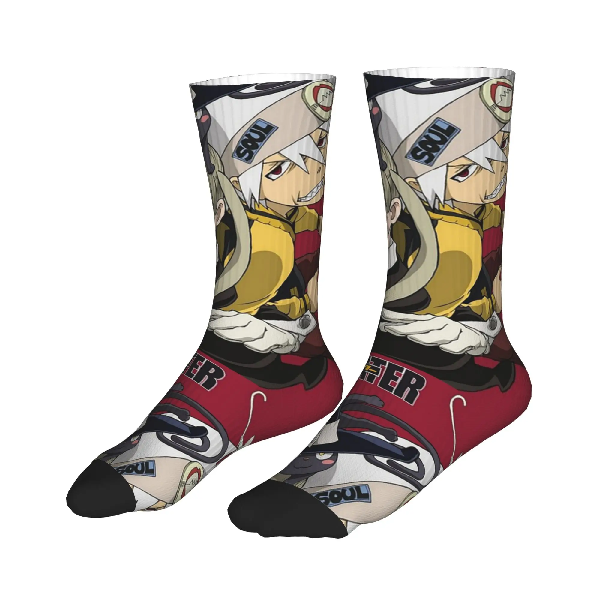 

All Seasons Stockings Soul Eater Anime Sport Socks Funny Middle Tube Socks for Men Women Birthday Present