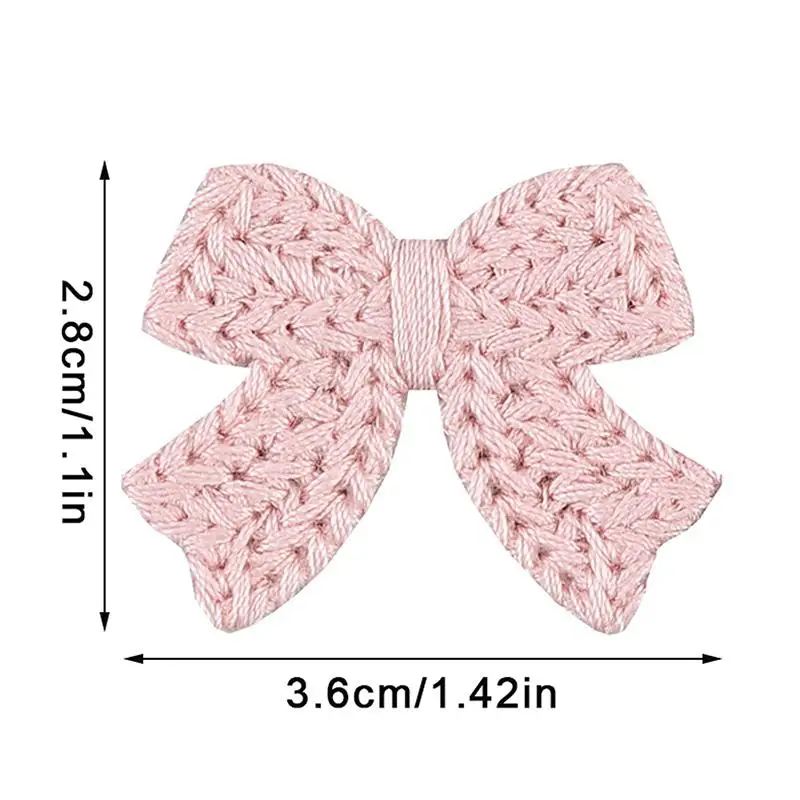 10 Embroidered Bow Ties Colorful Sewing Patches for Scrapbook Decorations DIY Clothing and Handmade Craft