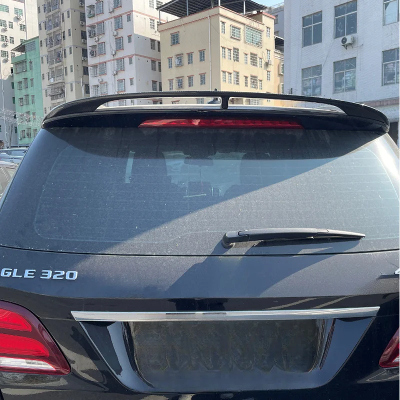 High Quality Lightweight Genuine Carbon Fiber Roof Spoiler UV Treated For GLE W166