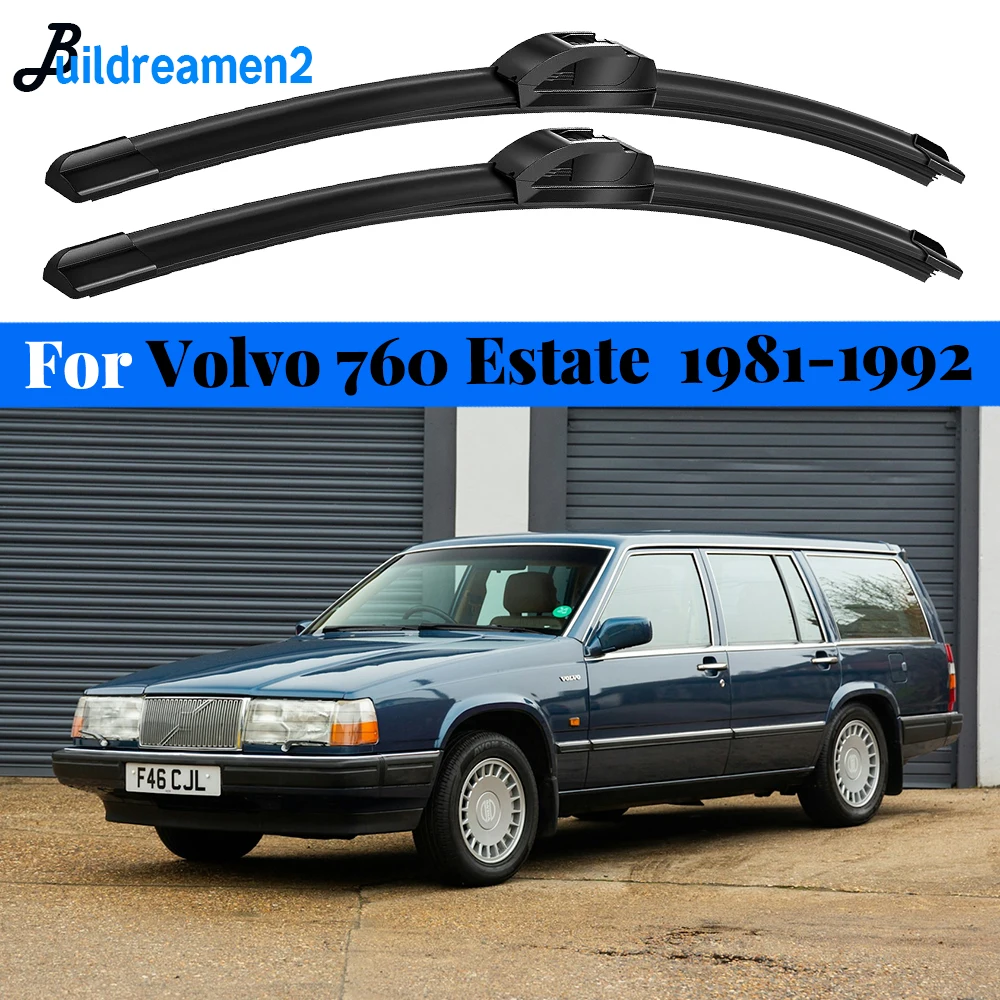 1 Pair Car Windshield Wiper Blade Rain Brush For Volvo 760 Estate 1981 1982 1983 1984 1985 1986 1987 1988 1989 1990 1991 1992