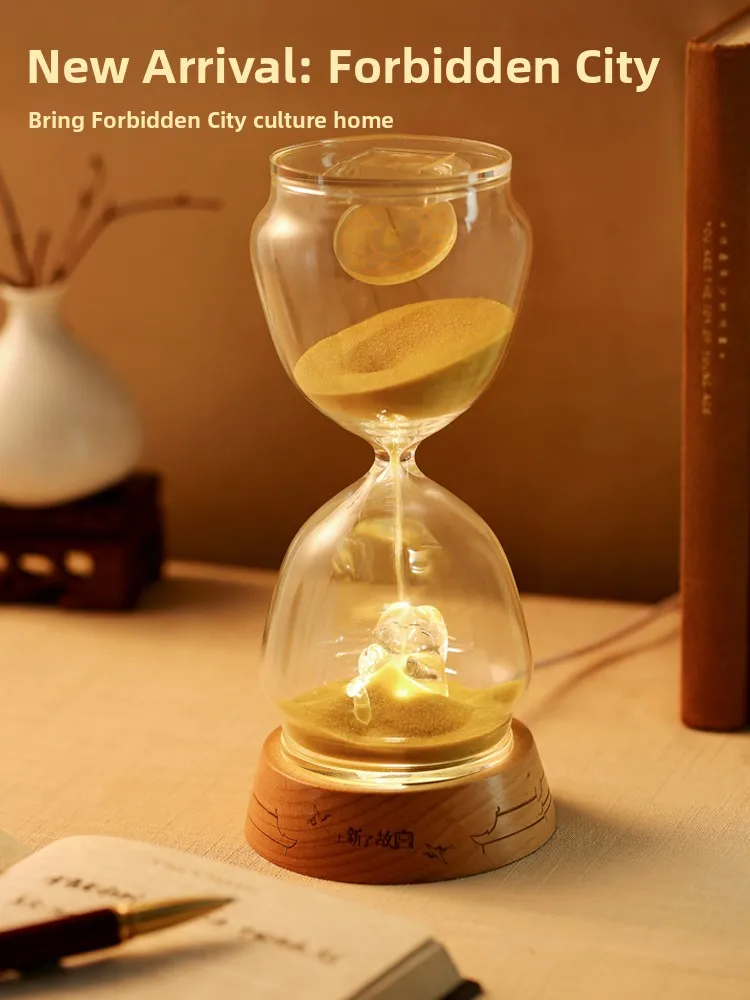 Regal  Sand Timer Lamp Ornaments Adjustable Light Sleep Companion New Year Birthday Gift for Girlfriend Traditional Chines...