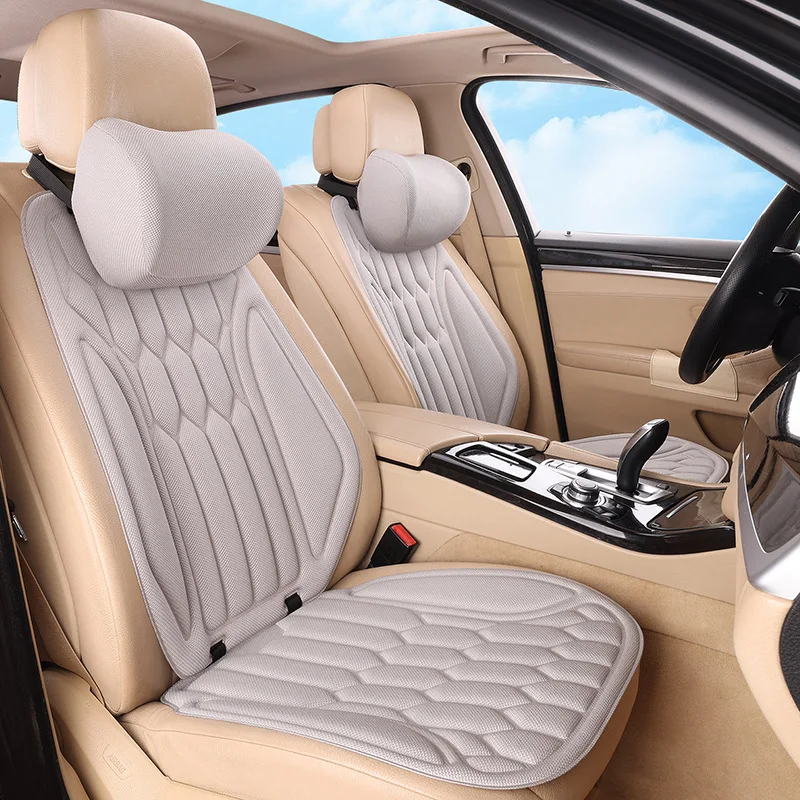 Car Seat Cushion Algae Fiber Driver Passenger Set Latex Auto Seat Pad Comfortable Support