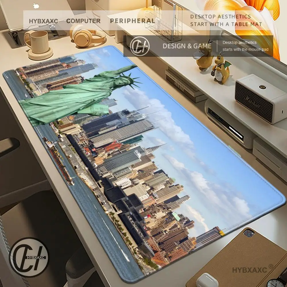 New York City Mouse Pad Laptop Non-slip Rubber Pad Computer Game Cabinet Keyboard Carpet Extended Game Mouse Pad