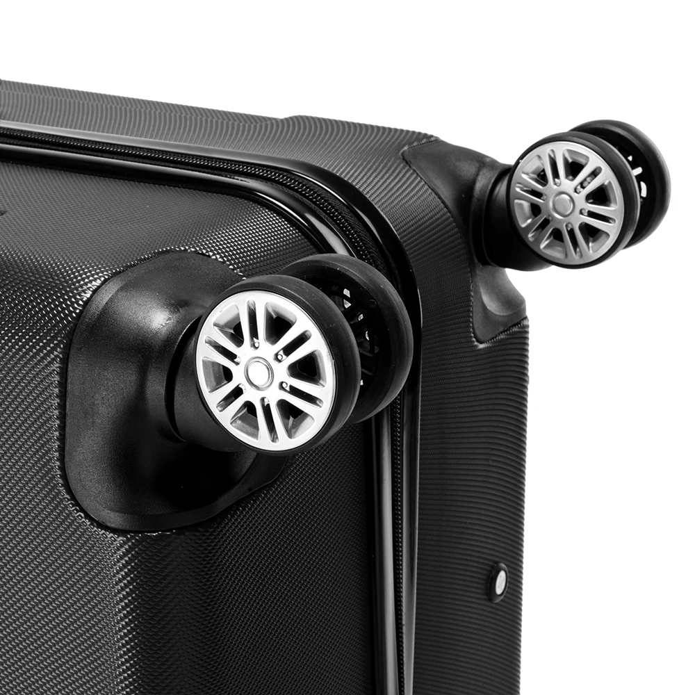 3-in-1 Portable ABS Trolley Case 20" / 24" / 28" Black